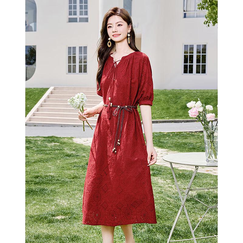 Fleeting Time 2025 Sommerkleid im Boho-Stil für zierliche Frauen – A-Linie