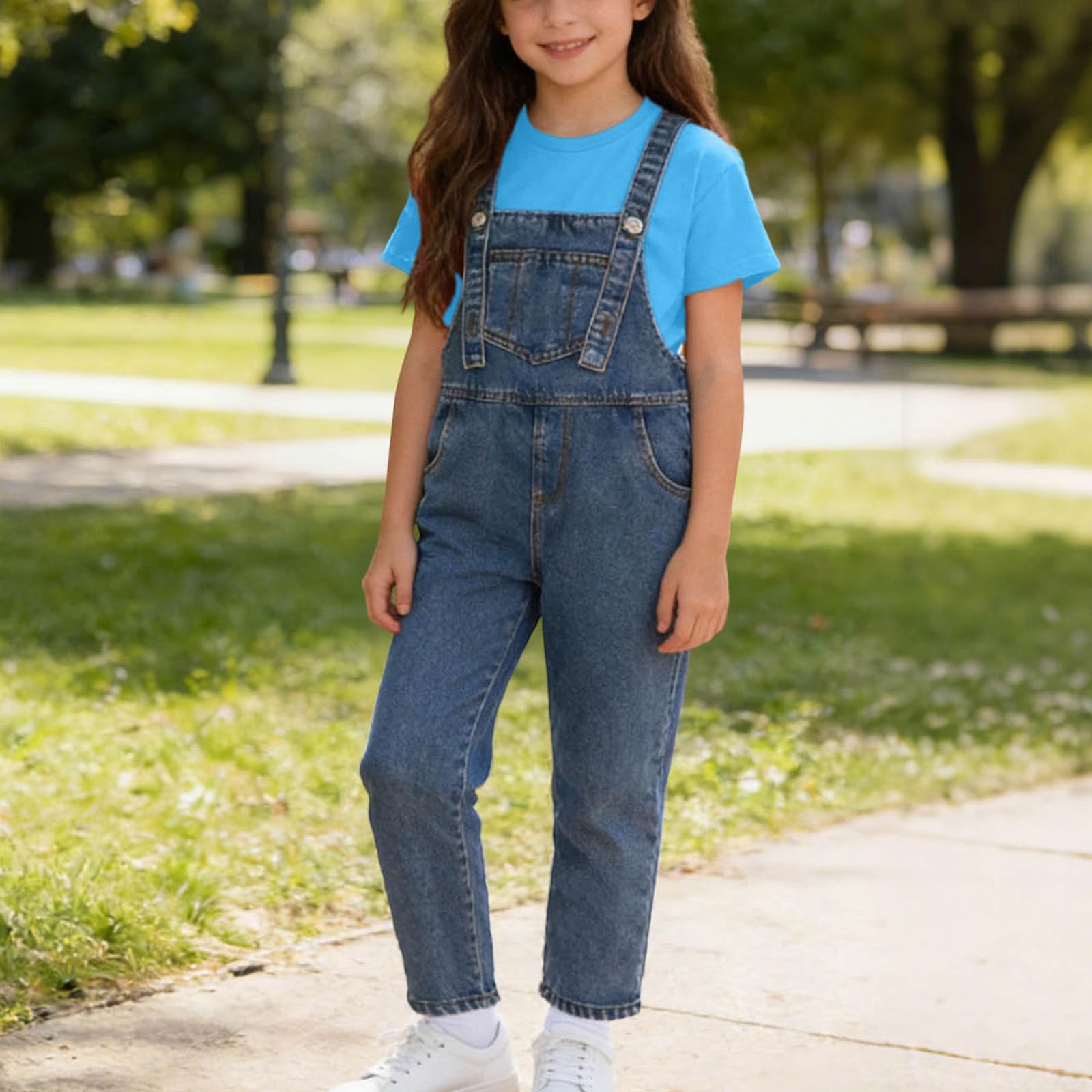 Детский повседневный удобный комплект из трех предметов 110 синий