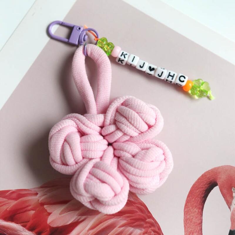 DIY Initial Custom Four-Leaf Clover Keychain (Custom X)