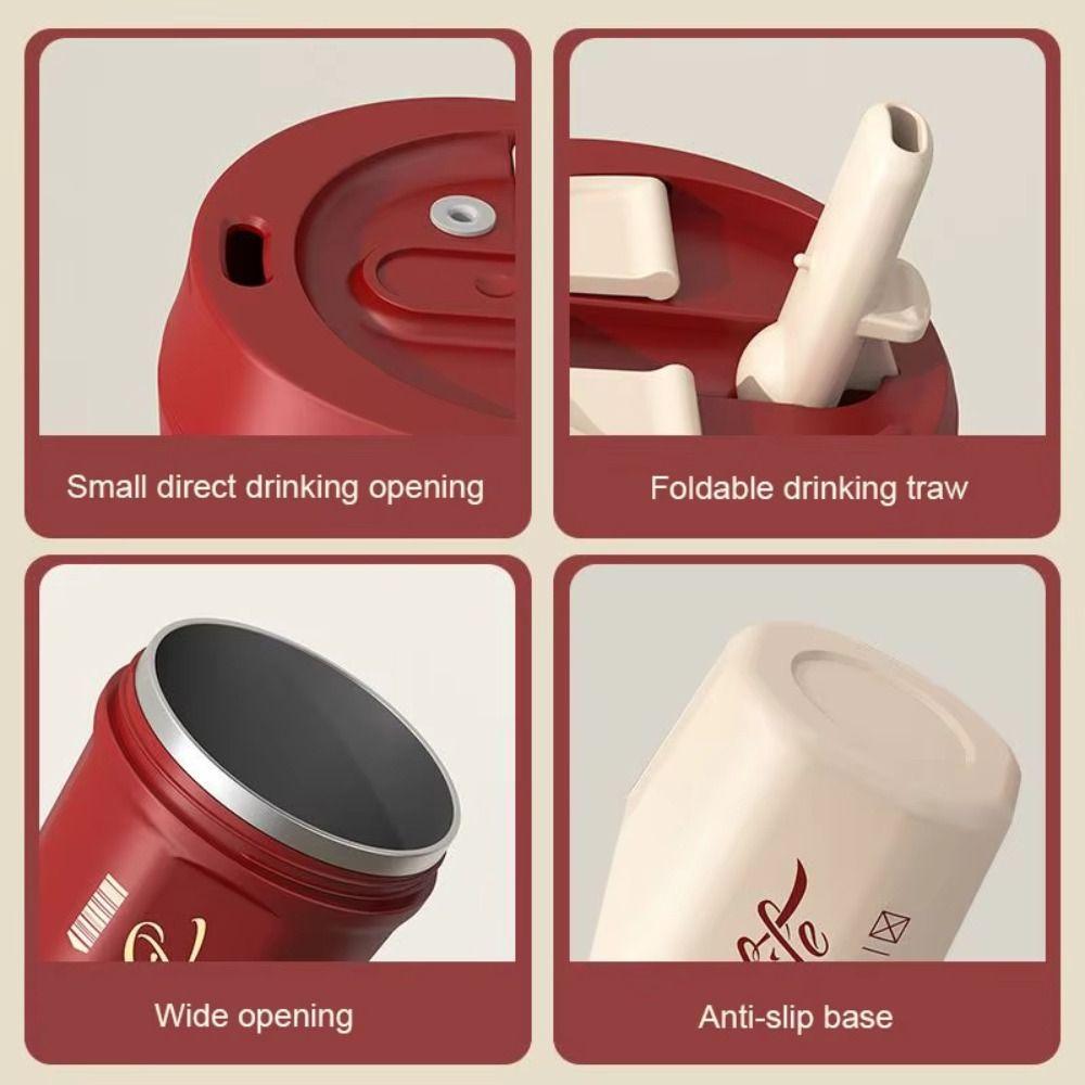 Stainless Steel Coffee Vacuum Flask Keeps Cold and Heat Coffee Thermos Mug  Office Home