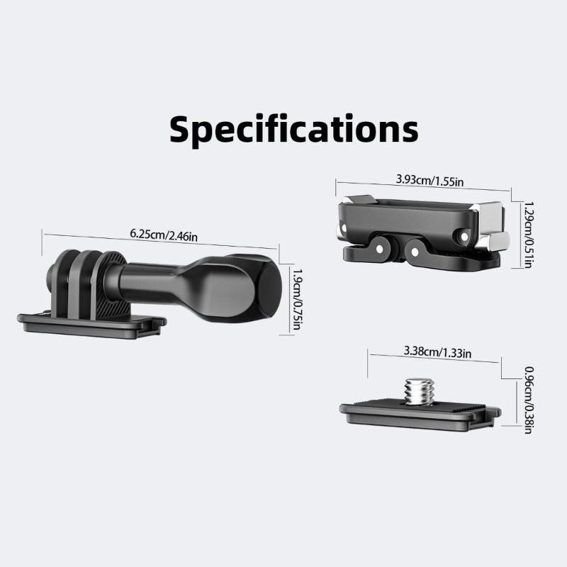 Quick Release Camera Mounting System Locking Mechanism Accessory Mount Lightweight Aluminum Construction for DSLR Camera