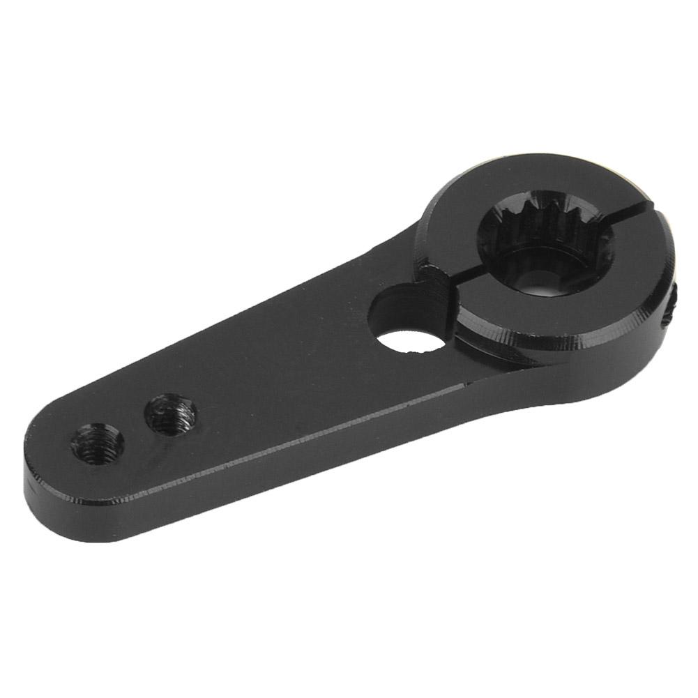 Aluminum Alloy RC Steering Servo Half Arm Horn 44mm 15T for HSP 15 Truck (Black)