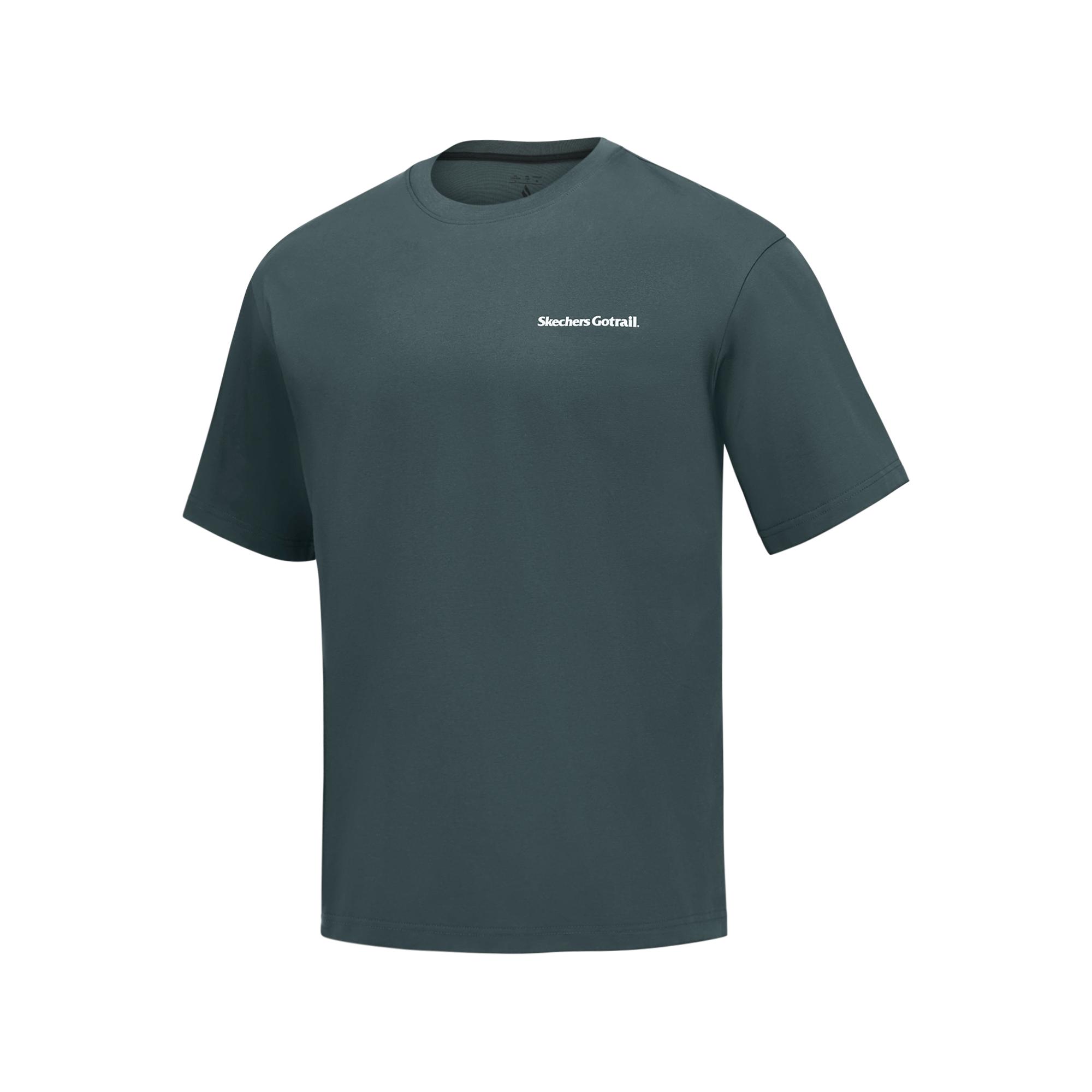 Skechers Cool Dry Moisture Wicking Outdoor Casual Loose Fit Crew Neck Short Sleeve T-Shirt Unisex Tops Olive-Green P125U027-04WX S