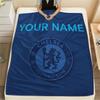 Custom Name,Chelsea FC Printed Flannel Blanket, soft throw for bedroom sofa, washable, Christmas present, great gift.