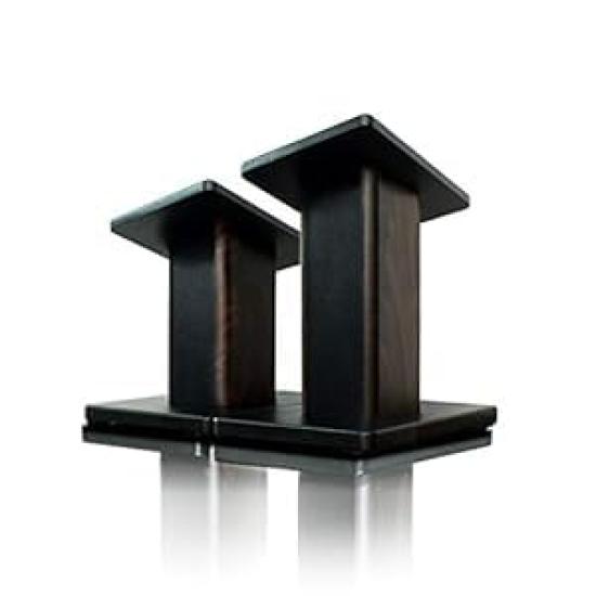 BQKOZFIN stojak na głośnik wysokość 15 cm stojak na głośnik drewniany 2 sztuki 1 zestaw płyta górna x nośność 50 kg 18,5 23,5 cm