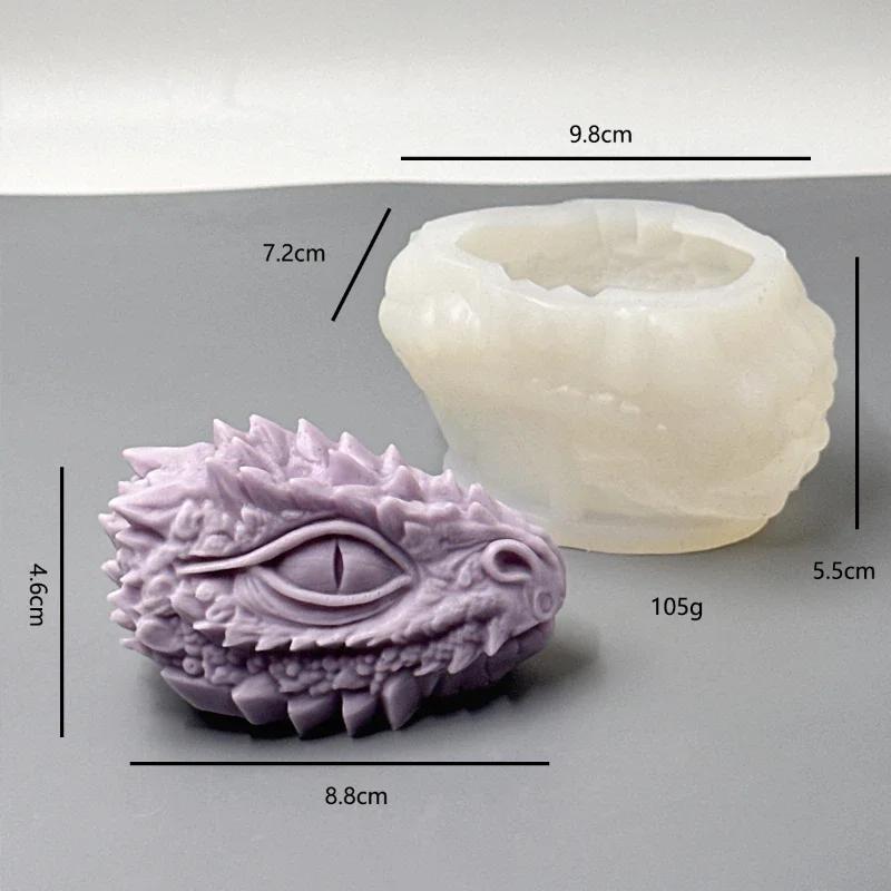 

2026 Latest Models Dragon Eye Scented Candle Silicone Molds DIY Halloween Decorative Handmade Plaster Mold Craft Animal Ornament