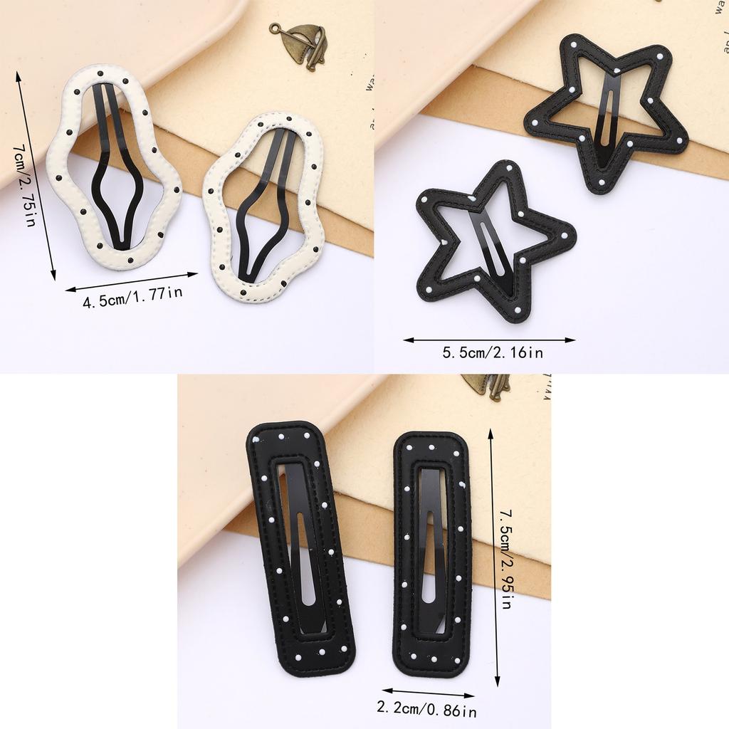 Five Pointed Star Hair Clip for Teens Girls Nonslip Sideclip Hairpin Pentagrams Hair Barrettes Children Women Headdress