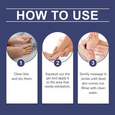 Exfoliating Gel for Feet Dead Skin Moisturizer Softener Nourishing Formula for Baby Smooth Foot Pedicure Care