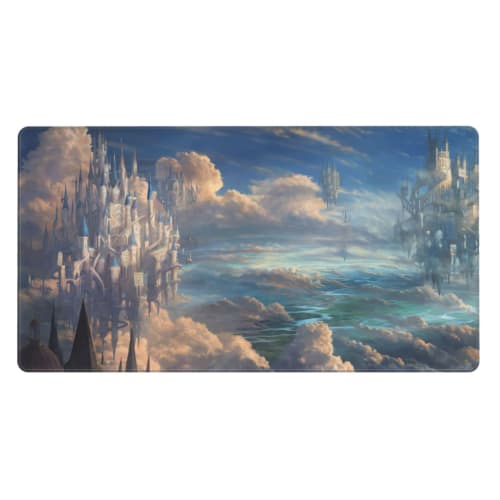 MTG Playmat, TCG Playmat, Board Game Playmat, Trading Card Game Playmat, Desk Mat, Pad, Hand-Painted Original Art, Stitched Edge (35x60cm) (2)