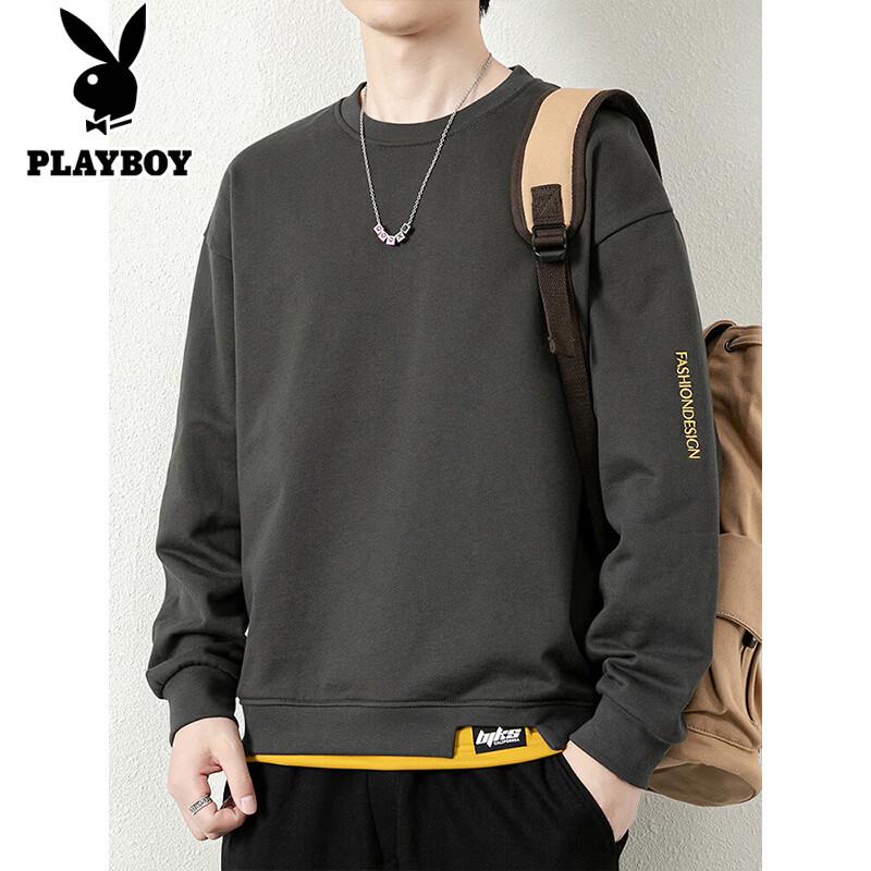 PLAYBOY Men's Casual Crew Neck Sweatshirt
