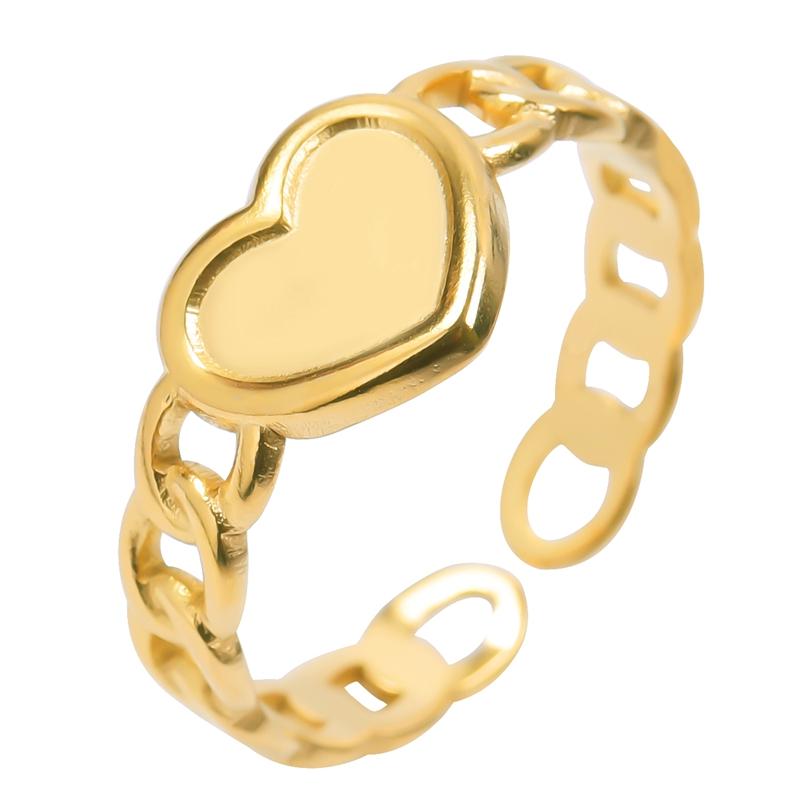 6pcs/lot Gold Plated Stainless Steel Base Rings Settings DIY Blank Knuckle Rings for Women Jewelry Charms Never Fade Wholesale