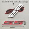 3D Metal Car Styling Red Black Logo SS Sticker Emblem Rear Trunk Badge For Chevrolet Camaro Chevelle Impala Malibu Accessories