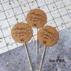 30-Piece Kraft Paper Cake Toppers: Happy Birthday Stars & Hearts