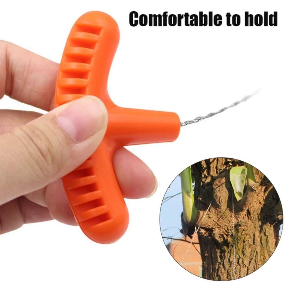 4-strand Outdoor Camping Survival Tool with Handle Hand Steel Wire Saw Hiking Equipment