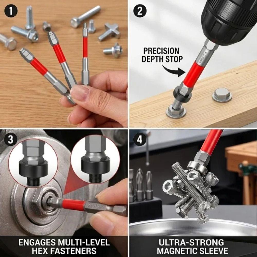 6.35mm Hex Shank Electric Screwdriver Bit Alloy Steel Hex Bit Set Automotive Maintenance