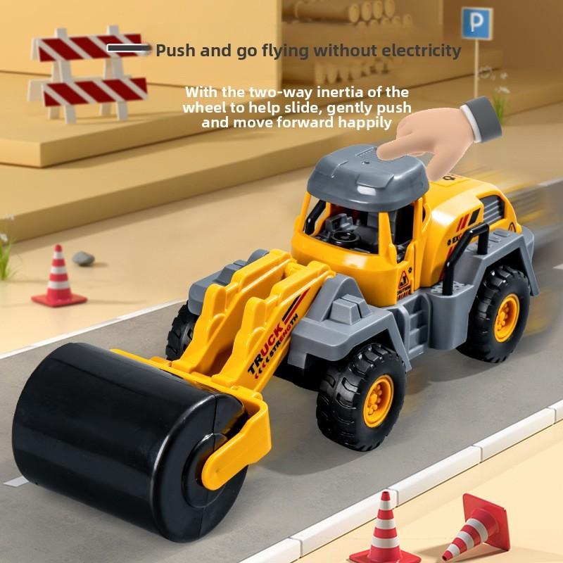 Inertia Construction Vehicle For Kids With Multifunction Engineering Toy For Developing Skills