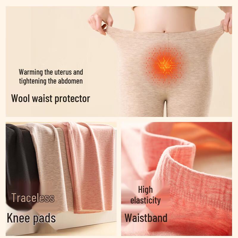 Langsha Dámské termoprádlo bezešvé fleecem podšité capri šortky