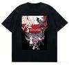 2026 Devilman Crybaby Akira & Ryo Vintage Washed T-Shirt Anime Druck Oversized Baumwolle Kurzarm Tee für Männer Frauen Fans