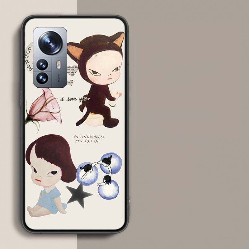 Cute Nara Yoshitomo Art Phone Case For Redmi Note 13 Pro Plus 14 Pro+ 12S 12 11S 11T 11E 11 10S 10 9S 9 Xiaomi Capa TPU