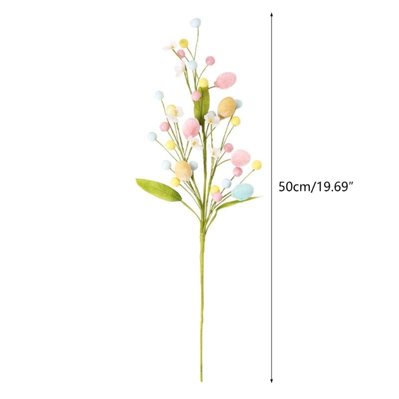 Durable Artificial Easter Flower Branch Insertion Exquisites Craftsmanship for Various Decoration Needs Long Lasting Use