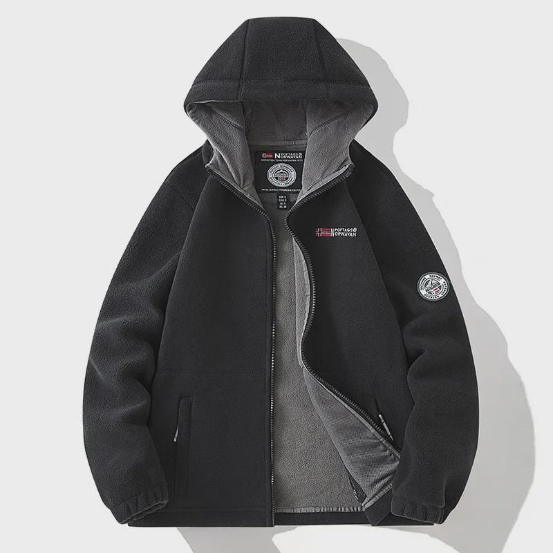 2024 Large Youthful Fleece Hoodie for Middle-aged/Elderly Men & Couples
