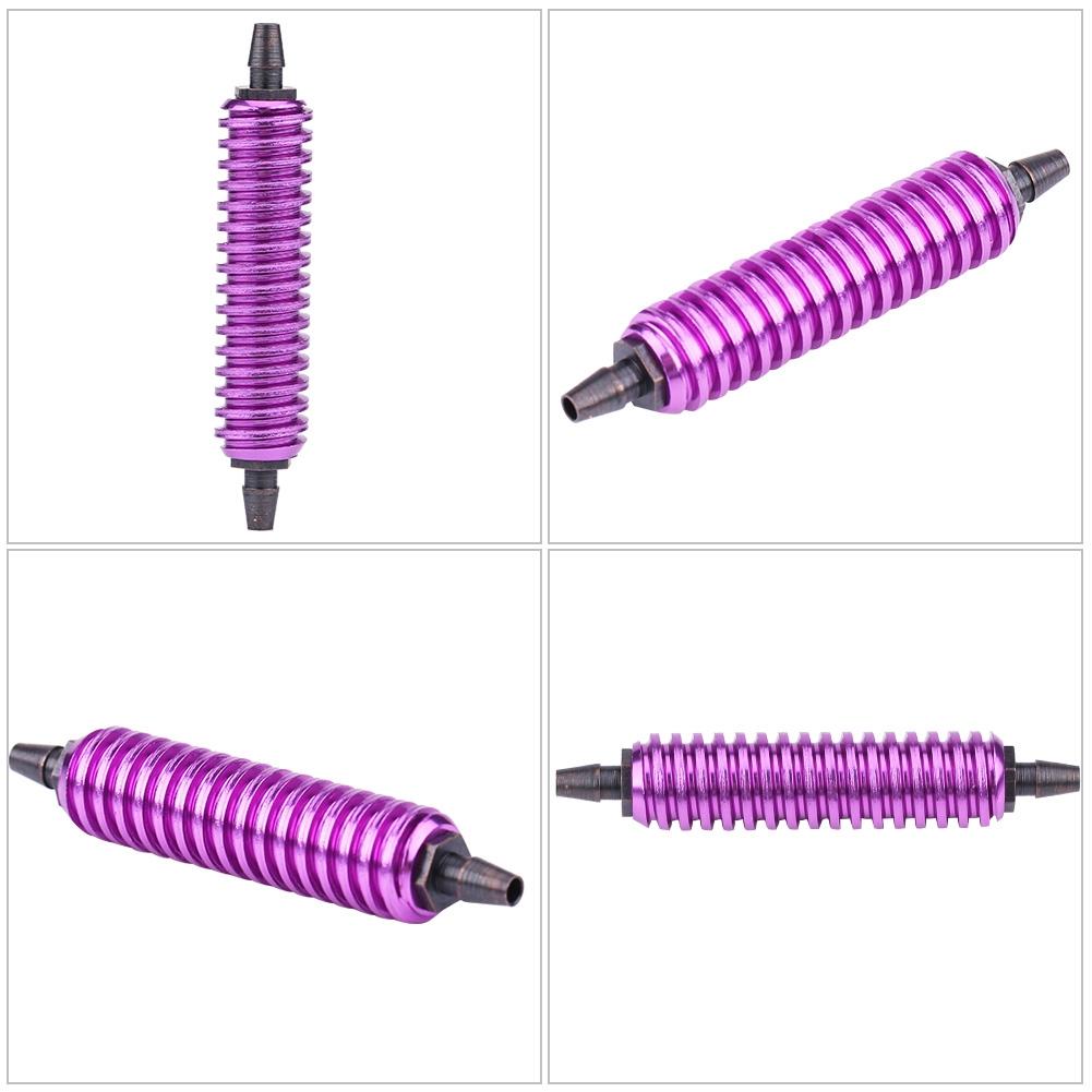 Aluminum Alloy Back Pressure Cooler Fit RC 18 110 Nitro Car Buggy Truck (Purple)