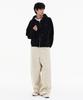 Filluminate Damaged Semi-Crop Zip-Up Hoodie - 3 Colors