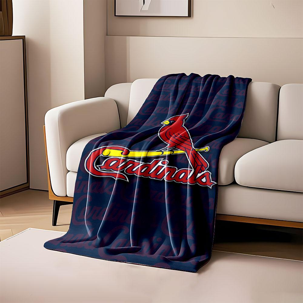 Cardinals Logo Blanket Design Print Blanket Soft and Cozy Perfect for the Living Room Bed Sofa or a Nap,gift