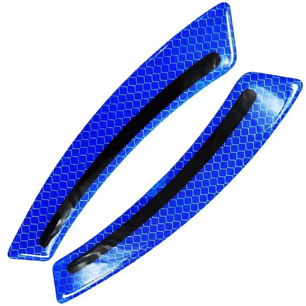 2pcs Safety Stickers Car Reflective Decorative Stickers -collision Strip Wheelbrow Sticker