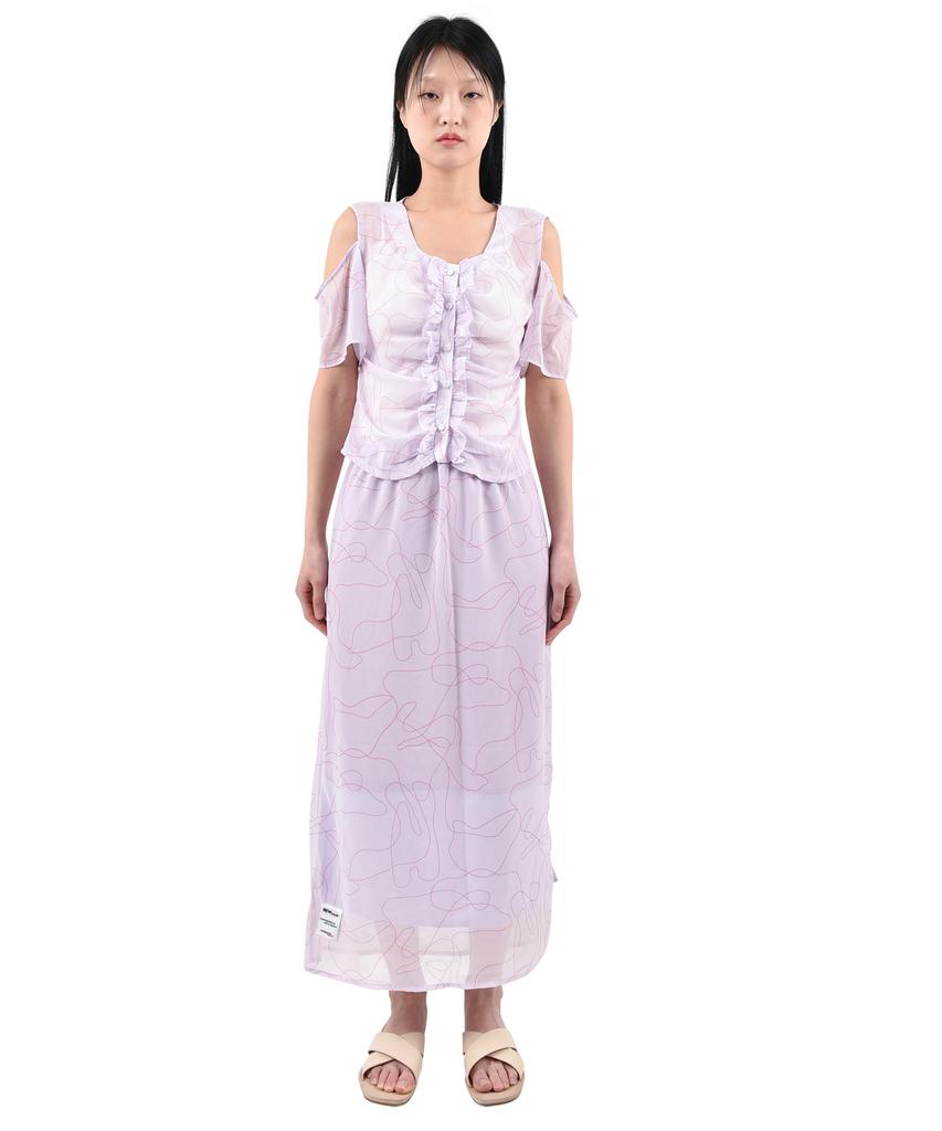 KATHARSIS Chiffon Long Skirt Lv_Free