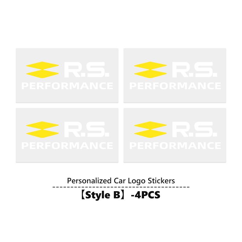 Car Logo Emblem Rear Trunk Stickers Badge Accessories For Renault Clio Kadjar Espace Symbol Dacia RS Megan Scenic Logan Laguna NN40