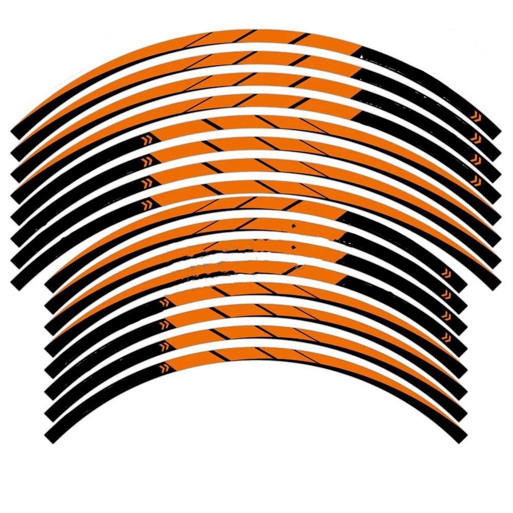Sticker Protector Reflective Bike Front 19 Rear 17 Wheel Rim Stripe Sticker Decal Accessory