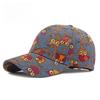 Unisex Cartoon Owl Print Baseball Cap Structured Hard Top Folk Art Bohemian Peaked Hat Outdoor Sun Protection Canvas Cap