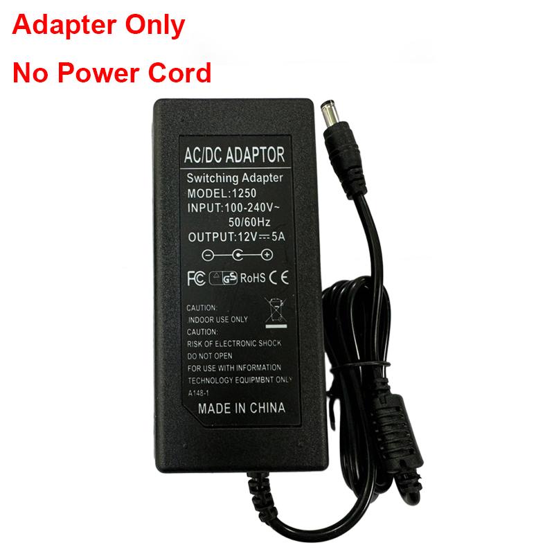 Power Adapter 12V 5A 6A 8A Universal Power Supply Charger AC To DC Adapter Transformers For LED Light Strip Laptop EU US Plug