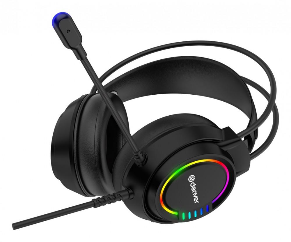 

DENVER GHS-130 Gaming Headphones with USB Connector, Denver чорний