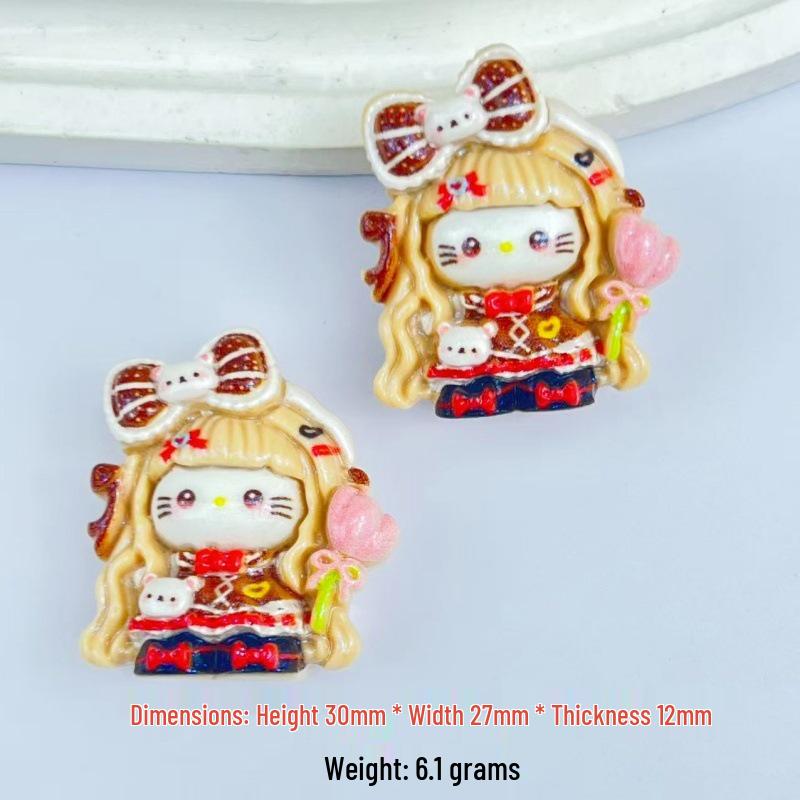 Resin Cartoon Flower Kit: DIY Stationery, Keychain, Hair Clip Accessories