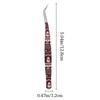 High Precision Curved Stickers Tweezers Anti-static Eyelash Curler  Miniature Scene Stickers
