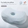 Pillow Positioner For Side Sleepers Memory Foam Oblong Shape Piercing Holes Relieve Ear Pain Iammation Pain Relief Ear Pillow