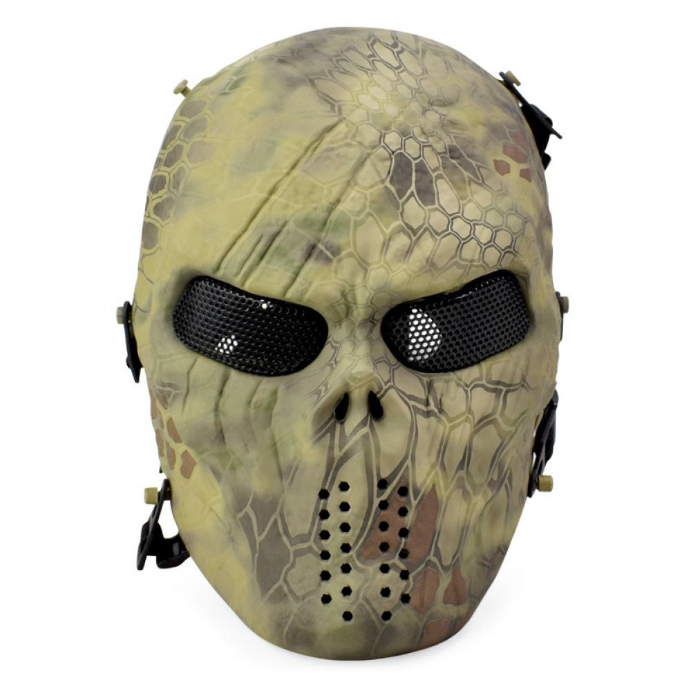 Transformers‑Style Full‑Face Tactical Mask, Steel Wire Mesh Protective Mask for CS Wargame Outdoor Combat Training