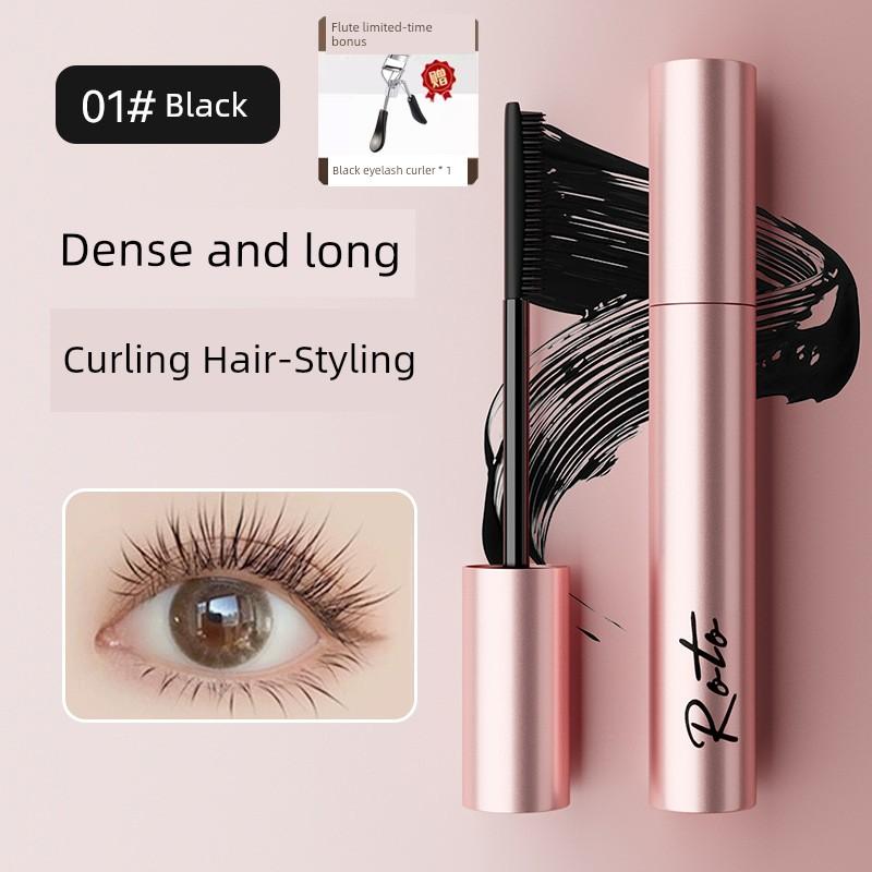 Little Sun Mascara Long Curling Lasting Hair-Styling Not Smudge Smear-Proof Makeup Waterproof Sweatproof Official Flagship Store Genuine Goods