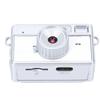 Keychain Camera 1080P HD Tiny Retro Digital Camera with LED Light Filters for Teenagers Adults Photography Travel White