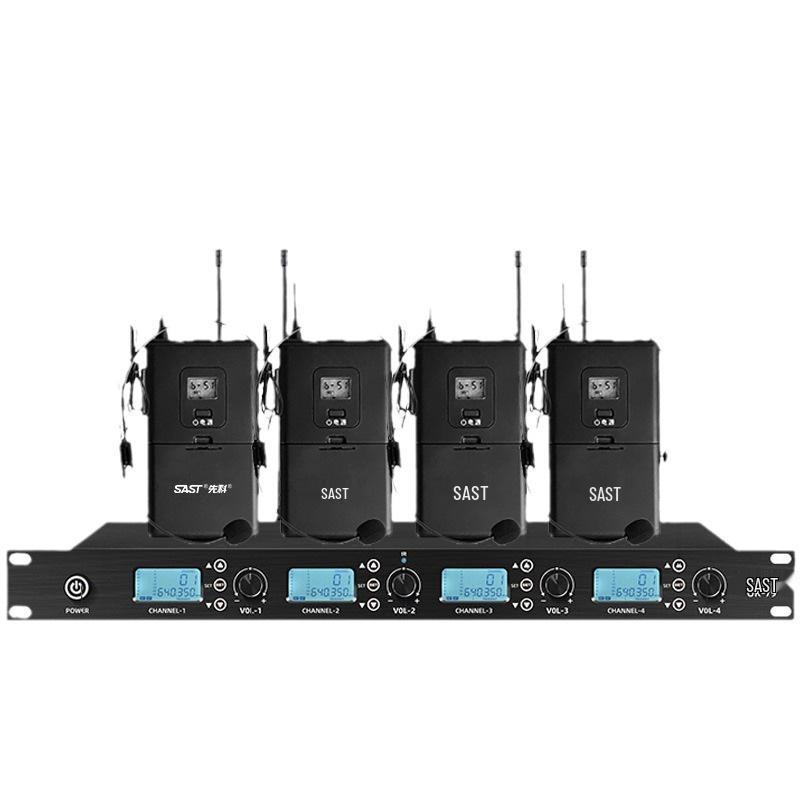 Xianke OK-79 UHF Wireless Conference Microphone Set – One-to-Four Handheld, Gooseneck, and Headset Options with Anti-Howling Technology.