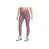 Nike Comfortable Breathable Mid-Rise Sports Long Pants Women Bottoms Purple DQ6016-523