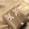 Asymmetrical Daisy Fairy Petal Earrings: Silver Needle Long Studs for Women, 2024 Style