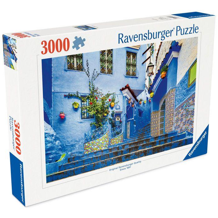 Ravensburger - Puzzle Adulte 3000 pièces - Le Maroc en bleu -dès 14 ans - Puzzle de qualité supérieure fabriqué en Europe-12001893