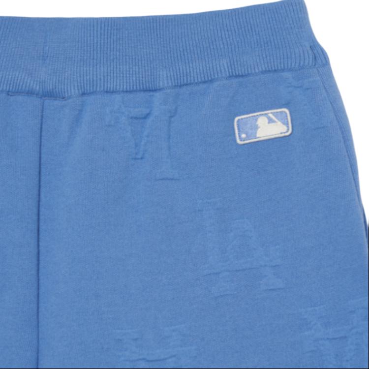 MLB Los Angeles Dodgers Solid Logo Letter Embroidered Straight Leg Shorts Women Shorts Light-Blue 3FSPM0433-07CBL