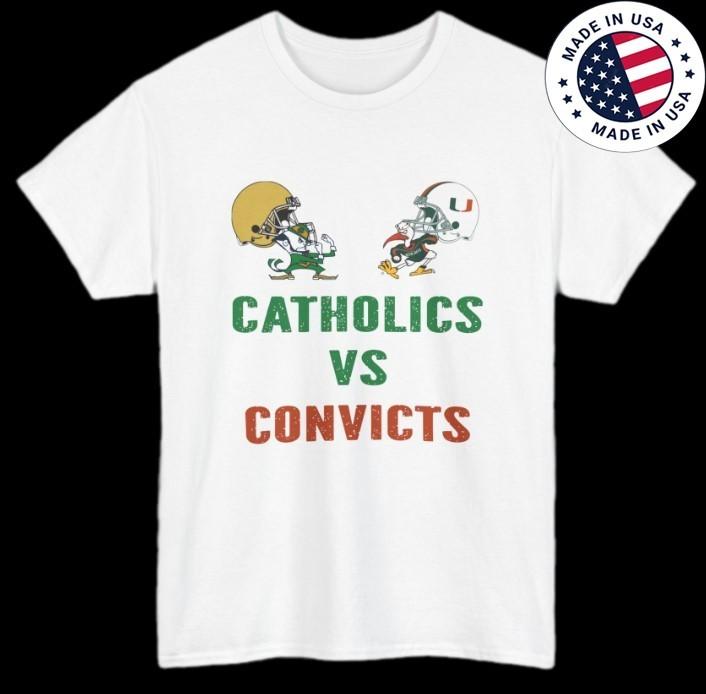 Catholics Vs Convicts 1988 T-T-Shirt S