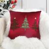 Reindeer Christmas Pillowcase, Winter Snowflake Embroidery Cushion Cover 45x45cm, Cross-border Bestseller