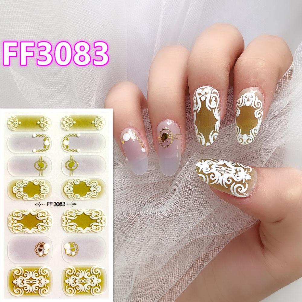 Three-dimensional Waterproof No-bake Nail Polish Film Full Sticker Spring and Summer Nail Film Paper Nail Film Paper