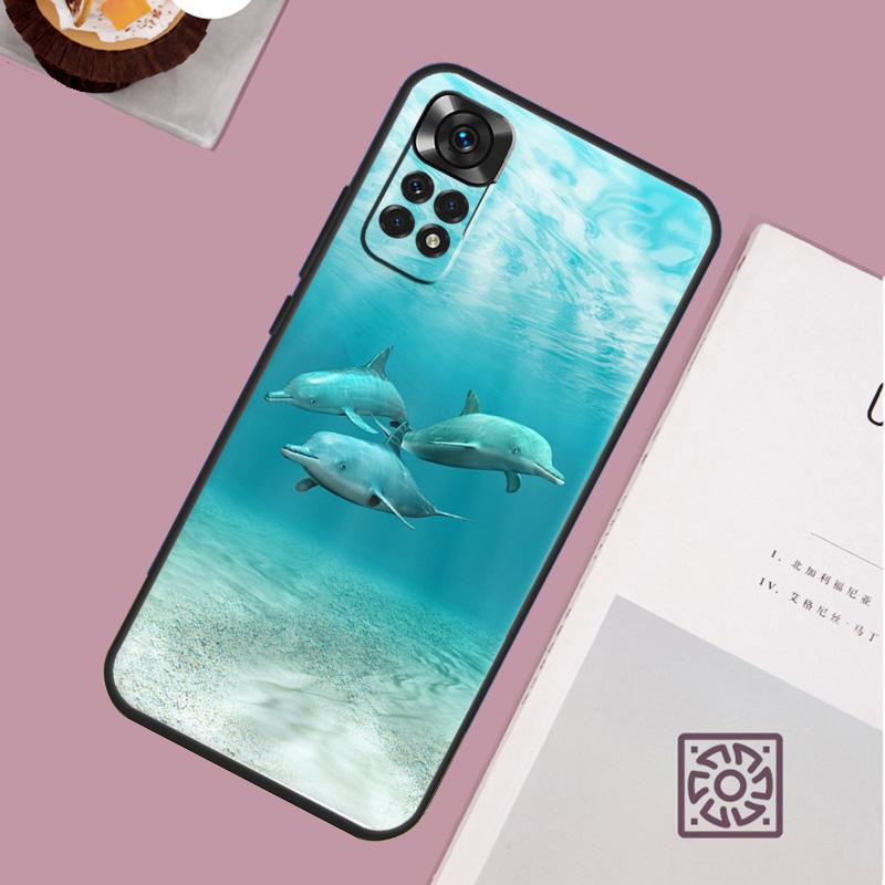 Ocean Dolphin Case For Xiaomi Redmi Note 12 9 10 11 13 Pro Plus 9S 10S 11S 12S Redmi 12 10C 12C 13C Cover